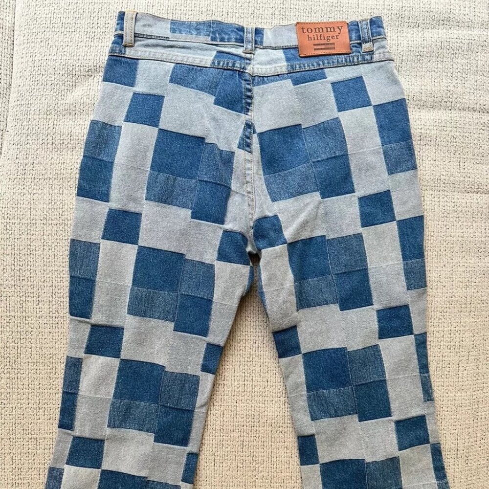 Vintage Tommy Hilfiger Color Block Stretch Jeans for Girls